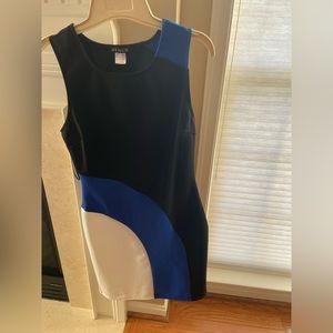 Blue & black cocktail dress